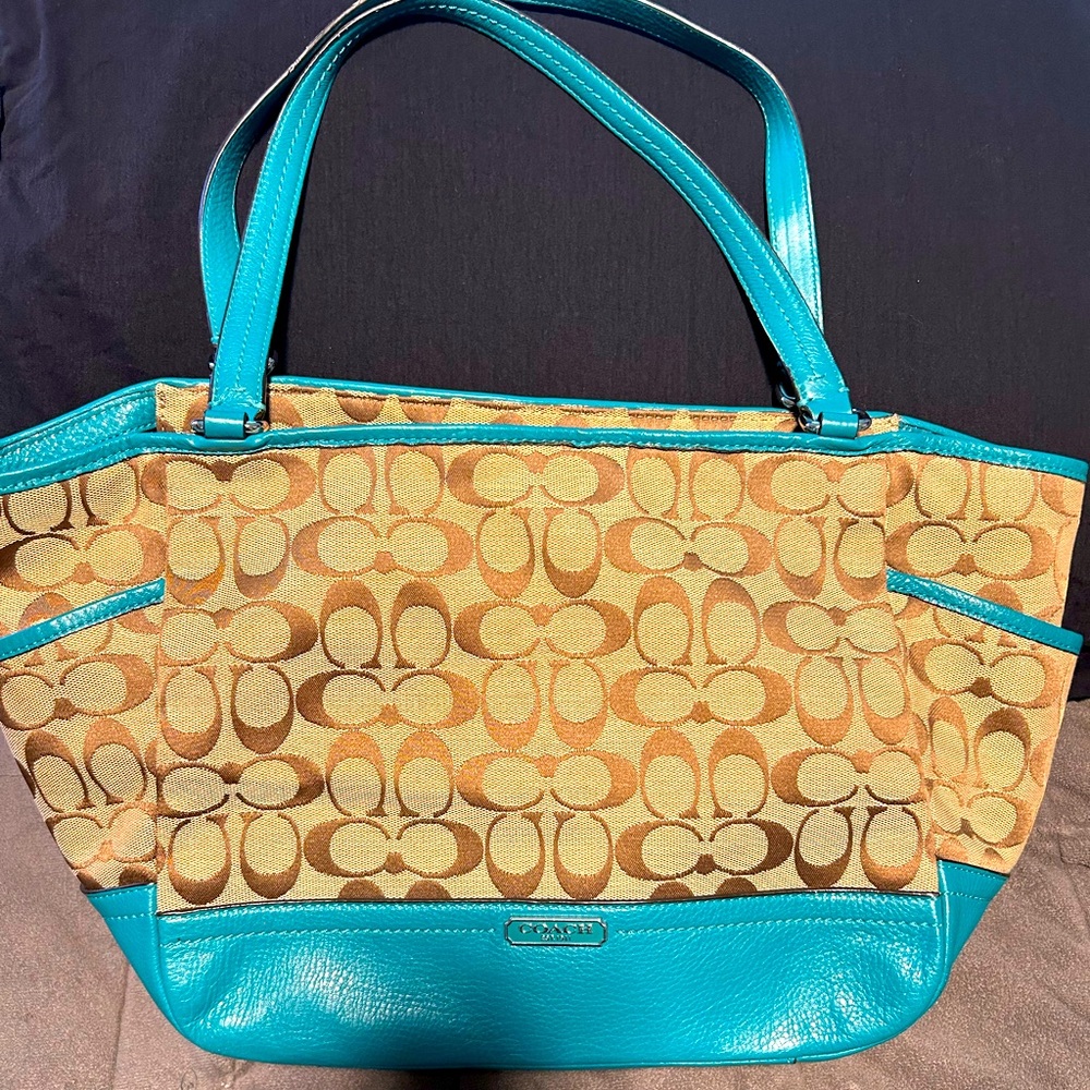 COACH Bag- Turquoise/Green